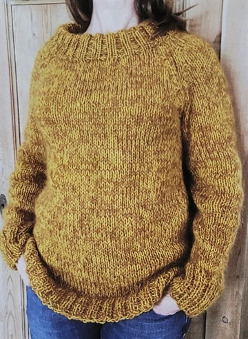 Mohairsweater i dobbelt garn - Mohair+Wool